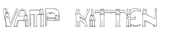 Vamp Kitten font preview