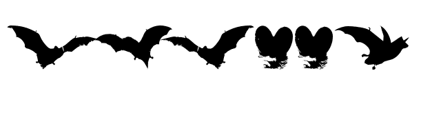 Vampyr Bats font preview