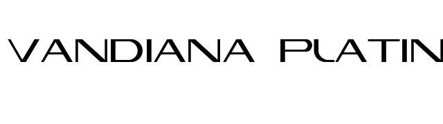 Vandiana Platin font preview