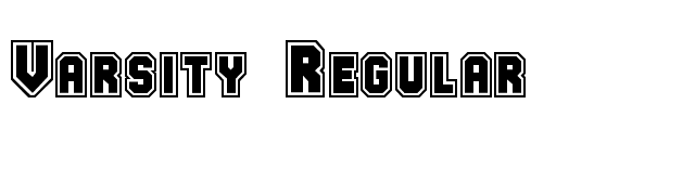 varsity-regular font preview
