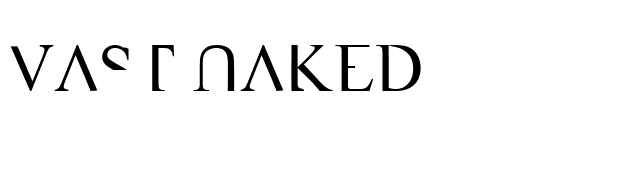 VAST Naked font preview