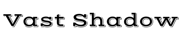 vast-shadow font preview