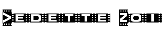 Vedette Noire font preview