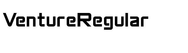 VentureRegular font preview