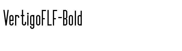 VertigoFLF-Bold font preview