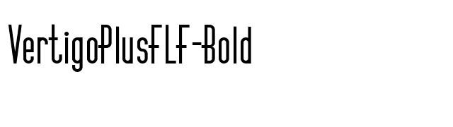 VertigoPlusFLF-Bold font preview