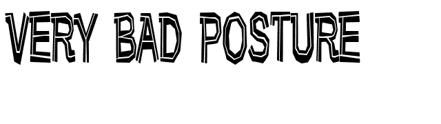 Very bad posture font preview