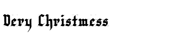 Very Christmess font preview