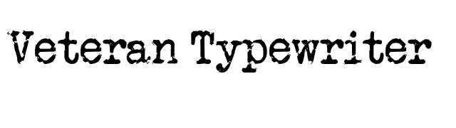Veteran Typewriter font preview