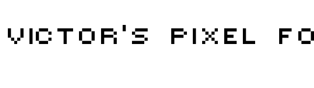 victors-pixel-font font preview