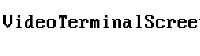 VideoTerminalScreen-Normal font preview