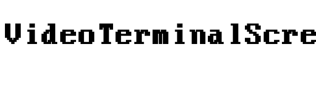 VideoTerminalScreen-Normal Bold font preview