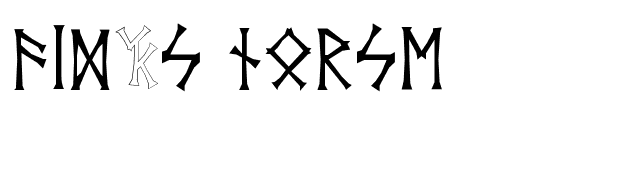 Vid's Norse font preview