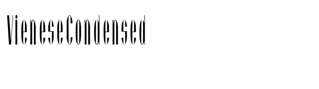 VieneseCondensed font preview