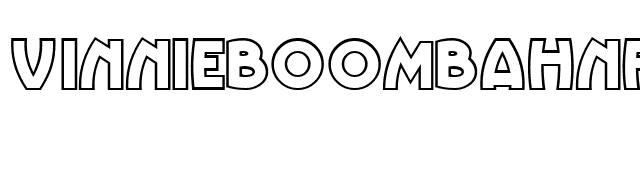 vinnieboombahnf font preview