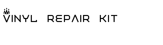 Vinyl repair kit font preview