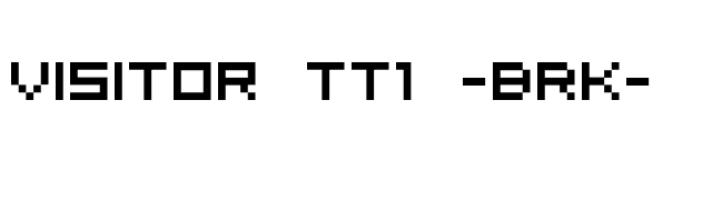 visitor-tt1-brk- font preview