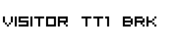 visitor-tt1-brk font preview