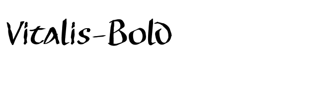 Vitalis-Bold font preview