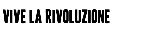 Vive la Rivoluzione font preview