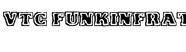 VTC FunkinFrat font preview