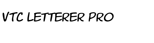 VTC Letterer Pro font preview