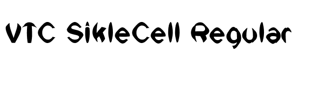 VTC SikleCell Regular font preview
