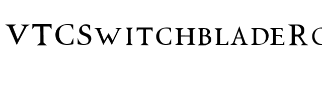 VTCSwitchbladeRomance font preview