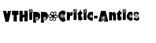 VTHippoCritic-Antics font preview