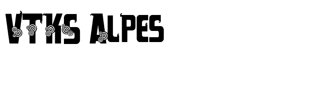 VTKS Alpes font preview