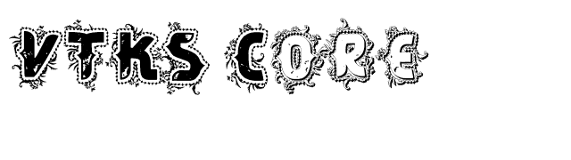 VTKS Core font preview