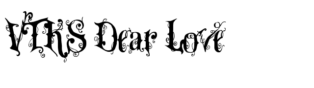 VTKS Dear Love font preview
