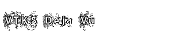 VTKS Deja Vu font preview