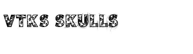 VTKS Skulls font preview