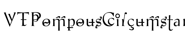 vtpompouscircumstance-curvaceous font preview
