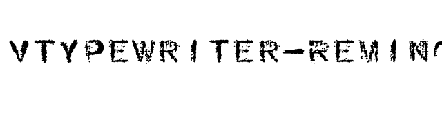 VTypewriter-RemingtonPerfected font preview