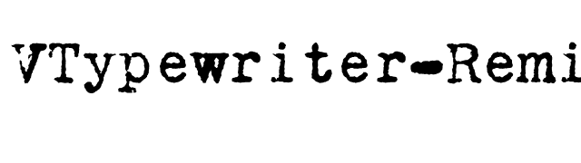 VTypewriter-RemingtonPortable font preview