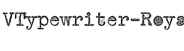 VTypewriter-RoyalDeLuxe font preview