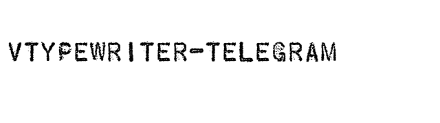 VTypewriter-Telegram font preview