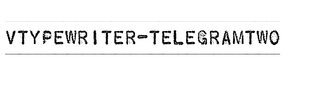 VTypewriter-TelegramTwo font preview