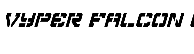 Vyper Falcon Condensed Italic font preview