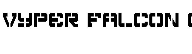 Vyper Falcon Condensed font preview
