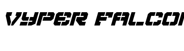 Vyper Falcon Italic font preview