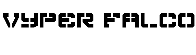 Vyper Falcon font preview