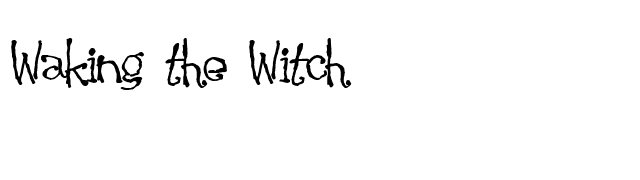 waking-the-witch font preview