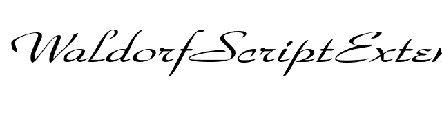 WaldorfScriptExtended Italic font preview