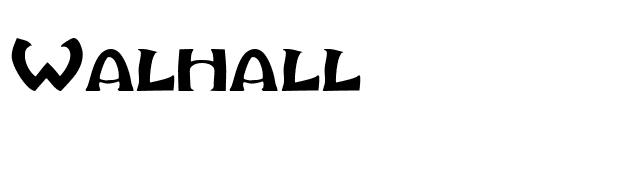 Walhall font preview
