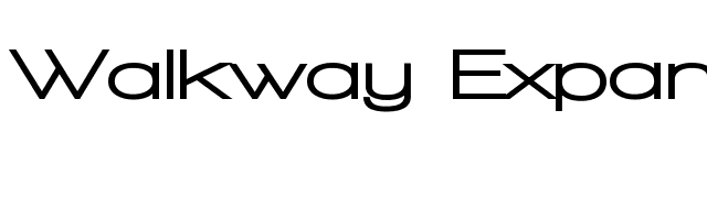 Walkway Expand Black font preview
