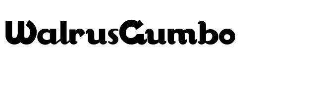 WalrusGumbo font preview