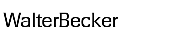 WalterBecker font preview